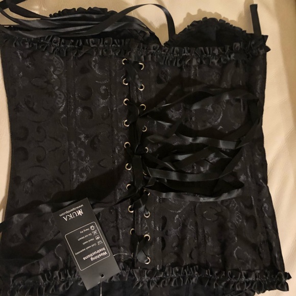 COPY - Women’s Corset/Bustier with G string Silk. - Picture 4 of 9